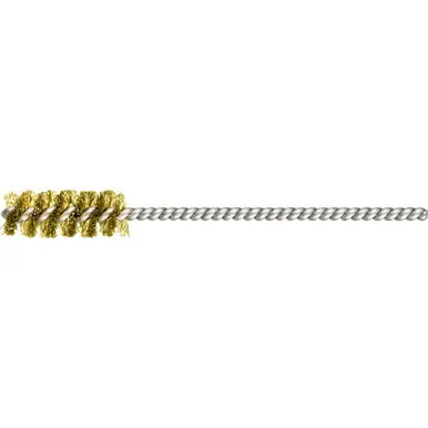 PFERD 83412 3/8" Power Tube Brush .004 Brass Wire, 1/8" Stem, SS/SS (36pk)