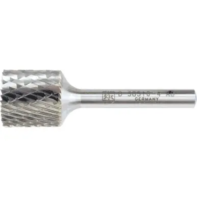 PFERD 24322 Carbide Bur, Cylind. End Cut, DBL Cut 3/4" x 3/4" x 1/4" Shank