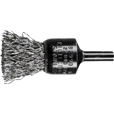 PFERD 82990 3/4" Crimped Wire End Brush .020 SS Wire, 1/4" Shank (10pk)