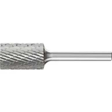 PFERD 24112 Carbide Bur, Cylind. Plain End, DBL Cut 5/8" x 1" x 1/4" Shank
