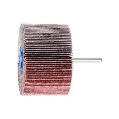 PFERD 45214 3" x 2" Mounted Flap Wheel 1/4" Shank - Aluminum Oxide - 60 Grit (10pk)