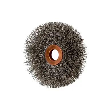 PFERD 81589 3" Tube Center Wire Wheel .012 SS Wire, 1/2-3/8" A.H. (10pk)