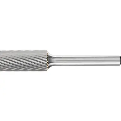 PFERD 24101 Carbide Bur, Cylind. Plain End, SGL Cut 1/2" x 1" x 1/4" Shank
