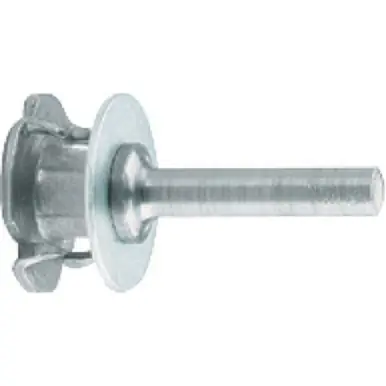 PFERD 44838 POLICLEAN Drive Arbor 3/8" Shank, 1/2" Bore - Single Wheel