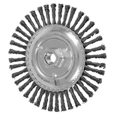 PFERD 82486 6" Stringer Bead Knot Wheel .020 CS Wire, 5/8-11 Thread, 40 Knots (10pk)