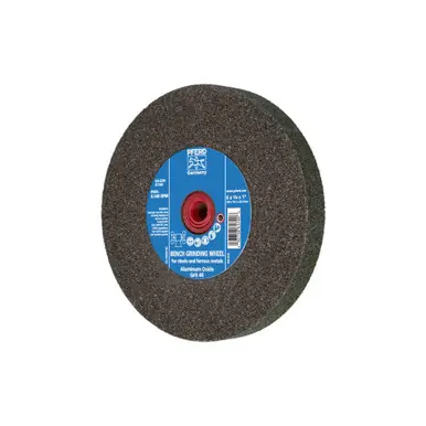 PFERD 61740 6" x 3/4" Vitrified Bench Wheel 1" A.H., Aluminum Oxide, 46 Grit