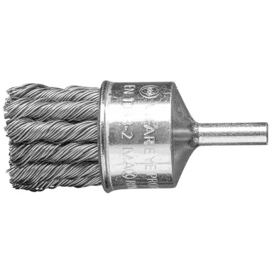 PFERD 764374 1" PSF Knot End Brush .020 CS Wire, 1/4" Shank (5pk)