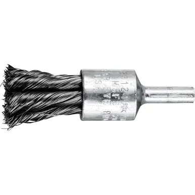 PFERD 83124 1/2" Knot Wire End Brush - Straight Cup .010 CS Wire, 1/4" Shank (10pk)