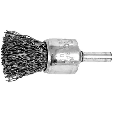 PFERD 82971 3/4" Crimped Wire End Brush .020 CS Wire, 1/4" Shank (10pk)