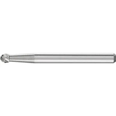 PFERD 23241 Carbide Bur - Ball Shape, SGL Cut 1/8" x 3/32" x 1/8" Shank - SD-42