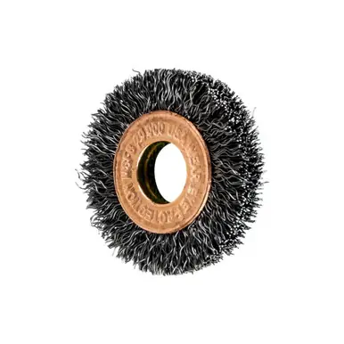 PFERD 81504 1-1/4" Tube Center Wire Wheel .008 CS Wire, 1/4" A.H. (10pk)