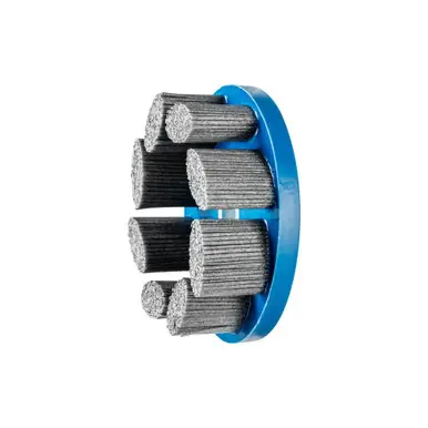 PFERD 83970 6" M-BRAD Disc Brush, Standard Density Rectangular Filament, SiC 80 Grit