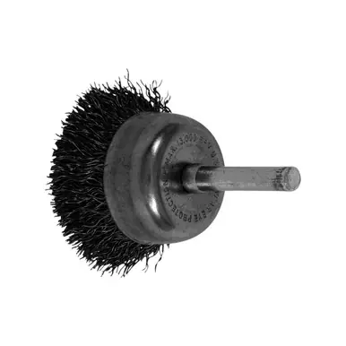 PFERD 82823 1-3/4" Crimped Shank Mtd Cup .012 CS Wire, 1/4" Shank (10pk)