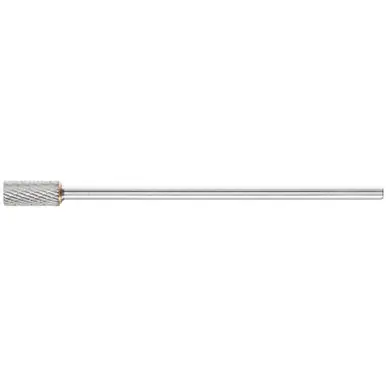 PFERD 25822 Carbide Bur, Cylind. Plain End, DBL Cut 1/2" x 1" x 1/4" Ext. Shank