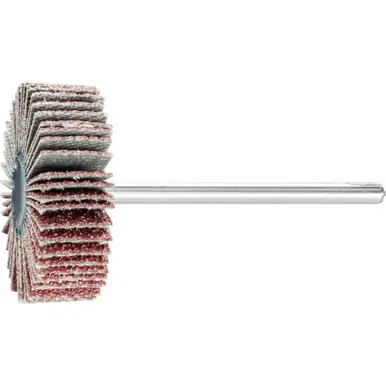 PFERD 45016 1-3/16" x 3/8" Mounted Flap Wheel 1/8" Shank, Aluminum Oxide, 180 Grit (10pk)