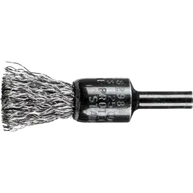 PFERD 82984 1/2" Crimped Wire End Brush .014 SS Wire, 1/4" Shank (10pk)