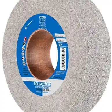 PFERD 48217 8" x 2" Convolute Wheel 3" A.H. - A/O Coarse (MH) 8AM