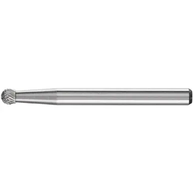 PFERD 27520 Carbide Bur, Ball Shape, MICRO Cut 1/8" x 3/32" x 1/8" Shank, SD-42