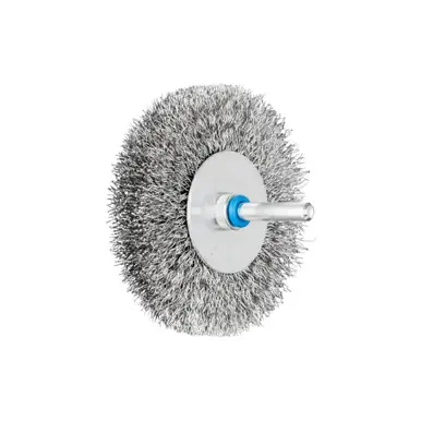 PFERD 82952 3" Crimped Shank Mtd Wheel Brush .012 SS Wire 1/4" Shank (10pk)