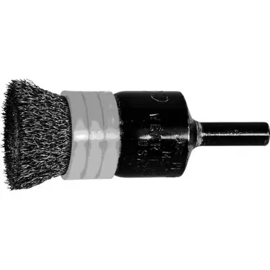 PFERD 83027 3/4" Banded Crimped Wire End Brush .006 SS Wire, 1/4" Shank (10pk)