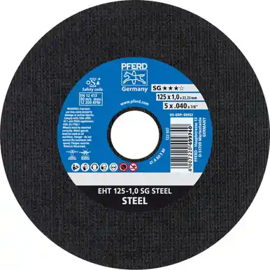 PFERD 69952 5" x .040" Cut-Off Wheel 7/8" AH A S SG INOX 60 Grit Type 1 (25pk)