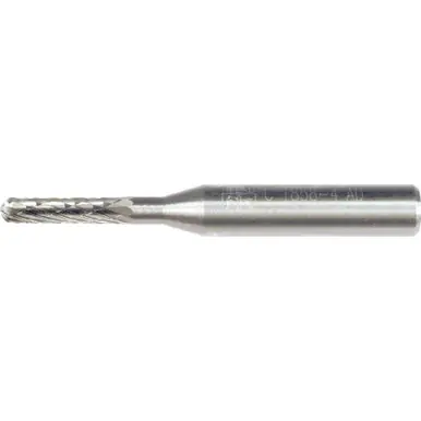 PFERD 24362 Carbide Bur, Cylind. Radius End, DBL Cut 1/8" x 5/8" x 1/4" Shank