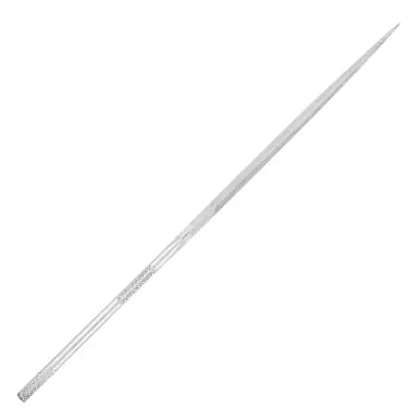 PFERD 12047 5-1/2" Three Square Needle File Knurled Handle, Cut 2 (12pk)