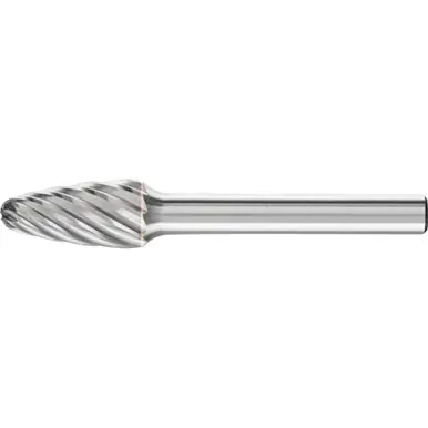 PFERD 24707 Carbide Bur - Tree Shape, INOX Cut 3/8" x 3/4" x 1/4" Shank - SF-3