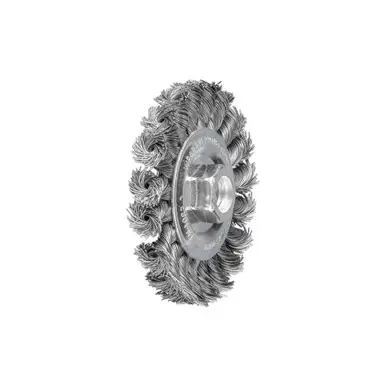 PFERD 763926 4" PSF Standard Twist Knot Wheel .020 CS Wire, 5/8-11 Thread (2pk)