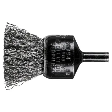 PFERD 82994 1" Crimped Wire End Brush .014 SS Wire, 1/4" Shank (10pk)