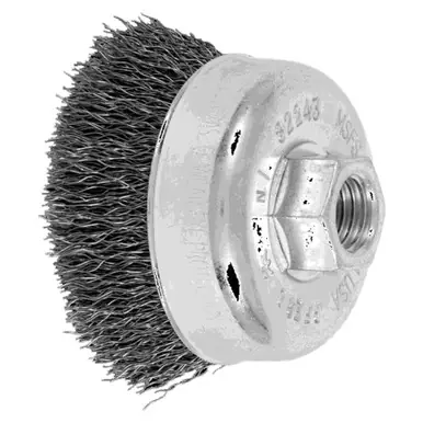 PFERD 82243 2-3/4" Crimped Wire Cup Brush .014 CS Wire 5/8-11 (ext.) (5pk)