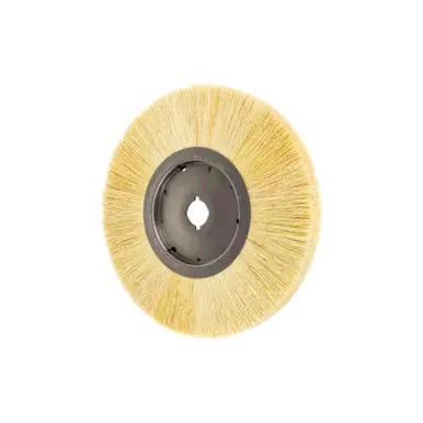 PFERD 84332 12" Narrow Face Wheel Brush Tampico Fill, 1-1/4" Keyed A.H.