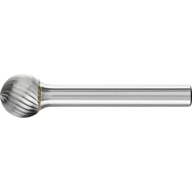 PFERD 24581 Carbide Bur - Ball Shape, SGL Cut 1/2" x 7/16" x 1/4" Shank - SD-5