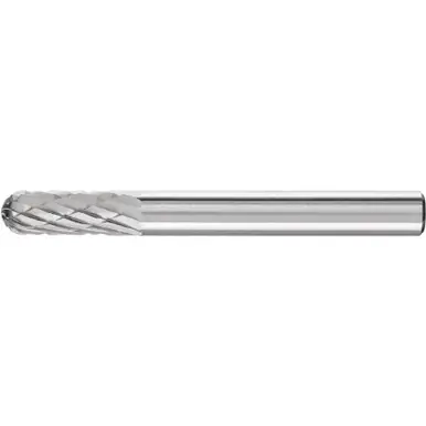 PFERD 24392 Carbide Bur, Cylind. Radius End, DBL Cut 1/4" x 5/8" x 1/4" Shank