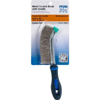 PFERD 764282 Metal PSF Scratch Brush .012 SS Wire, Plastic Handle (12pk)
