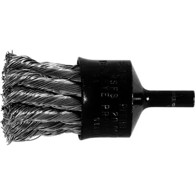 PFERD 83098 1" Knot Wire End Brush - Flared Cup .014 SS Wire, 1/4" Shank (10pk)