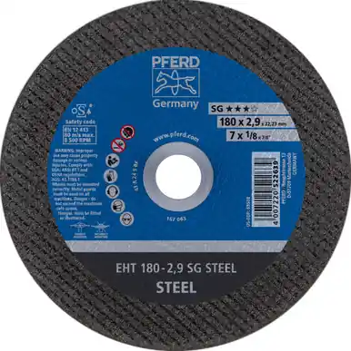PFERD 63508 7" x 3/32" Cut-Off Wheel, 7/8" AH A 24 S SG - Type 1 (25pk)