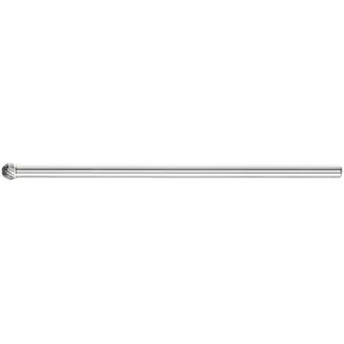 PFERD 25942 Carbide Bur, Ball Shape, DBL Cut 1/2" x 7/16" x 1/4" Ext. Shank