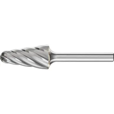PFERD 25185 Carbide Bur, 14 degree Taper, ALU/NF Cut 5/8" x 1-5/16" x 1/4" Shank