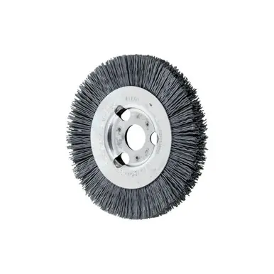 PFERD 83683 4" M-BRAD NFHD Wheel Brush 5/8-1/2" A.H., .022 SiC - 320 Grit (2pk)