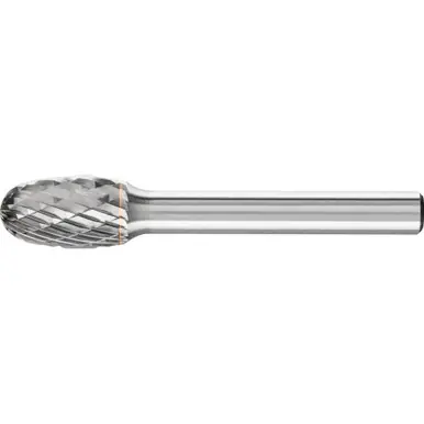 PFERD 22260 TOUGH Carbide Bur, Oval Shape DBL Cut 3R, 1/2" x 7/8" x 1/4" Shank