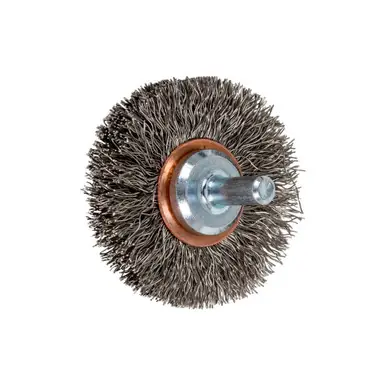 PFERD 82908 2" Crimped Shank Mtd Wheel Brush .012 SS Wire, 1/4" Shank (10pk)