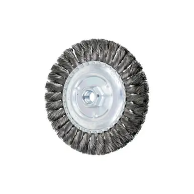 PFERD 82471 6" Standard Twist Knot Wheel .014 CS Wire, 5/8-11 Thread (10pk)