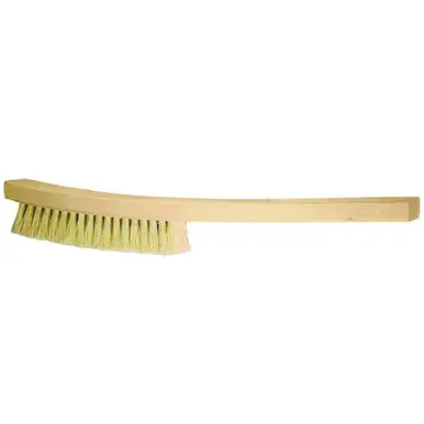 PFERD 89540 Curved Handle Platers Brush 4 Rows, White Tampico Fill (12pk)