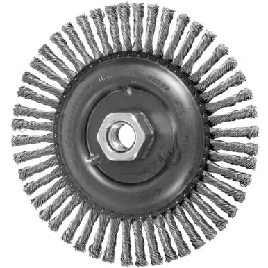 PFERD 82612 6" Stringer Bead Knot Wheel .020 SS Wire, 5/8-11 Thread, 48 Knots (10pk)