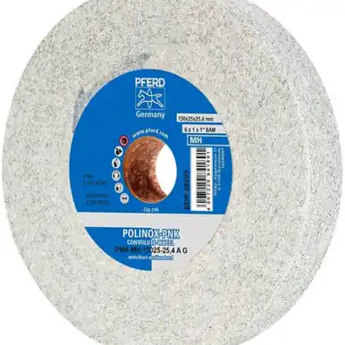 PFERD 48205 6" x 1" Convolute Wheel 1" A.H. - A/O Coarse (MH) 8AM