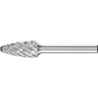 PFERD 24729 Carbide Bur - Tree Shape, CAST Cut 1/2" x 1" x 1/4" Shank - SF-5