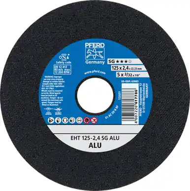 PFERD 63603 5" x 3/32" Cut-Off Wheel 7/8" AH A30N SG-ALU For Alum. Type 1 (25pk)