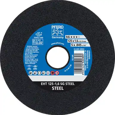 PFERD 69955 5" x .045" Cut-Off Wheel, 7/8" AH A 46 S SG - Type 1 (25pk)