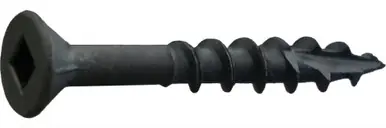 Daggerz DLFLSQB08134 - 8 x 1-3/4 Dagger-Lok Square Flat w/Nibs Coarse Wood Screws Black Oxide